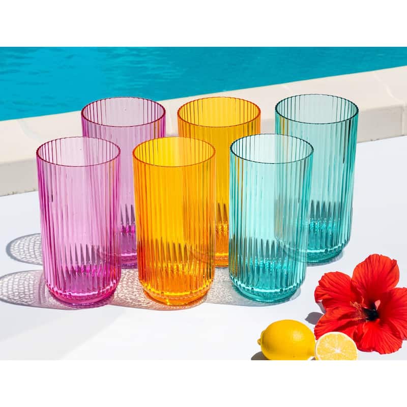 Mesa Jumbo, Multi-Color, Set of 6 Drinkware