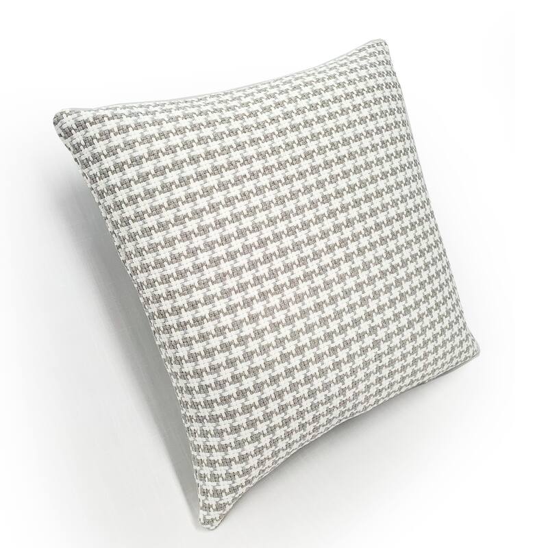 Coco Jicama Houndstooth Throw Pillow