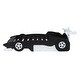 preview thumbnail 6 of 25, Unique Design Kids Furniture Full Size Race Car-Shaped Platform Bed with Kids Bed Wheels, Black