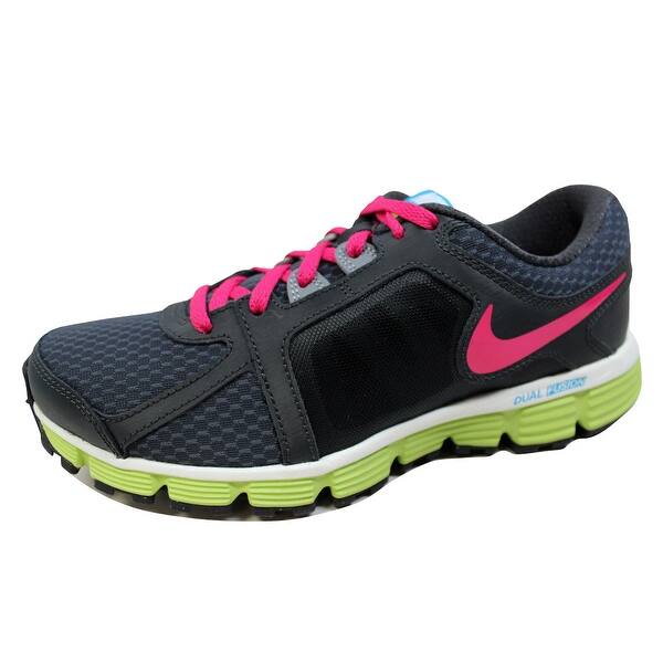 Shop Nike Grade School Dual Fusion St 2 Anthracite Fireberry Atomic Green Cool Grey 456970 008 Size 5 5y Overstock 20131696