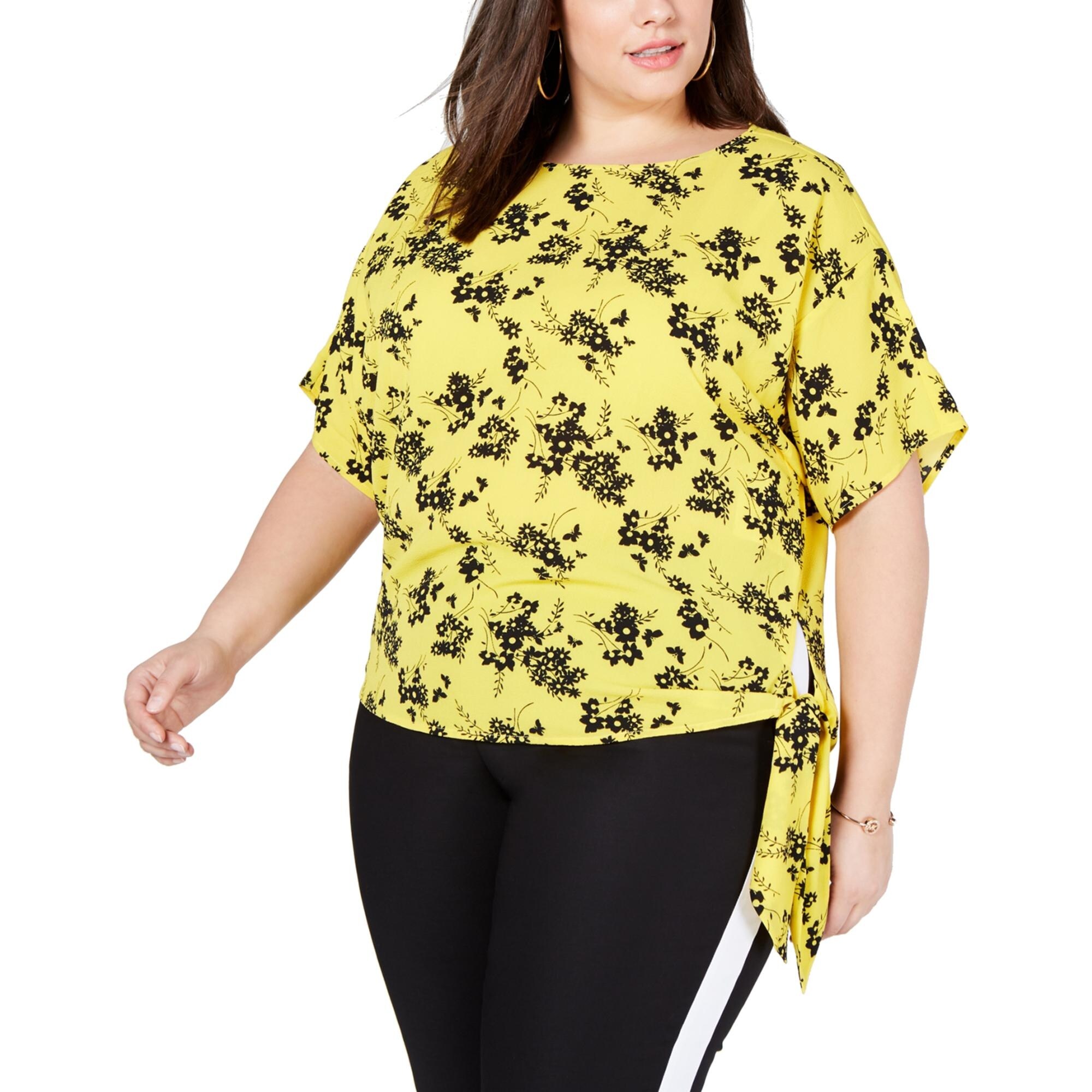 michael kors yellow blouse