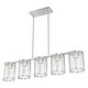 preview thumbnail 3 of 2, Hunter Astwood 5 Light Linear Chandelier, Caged, Contemporary, Transitional, Art Deco