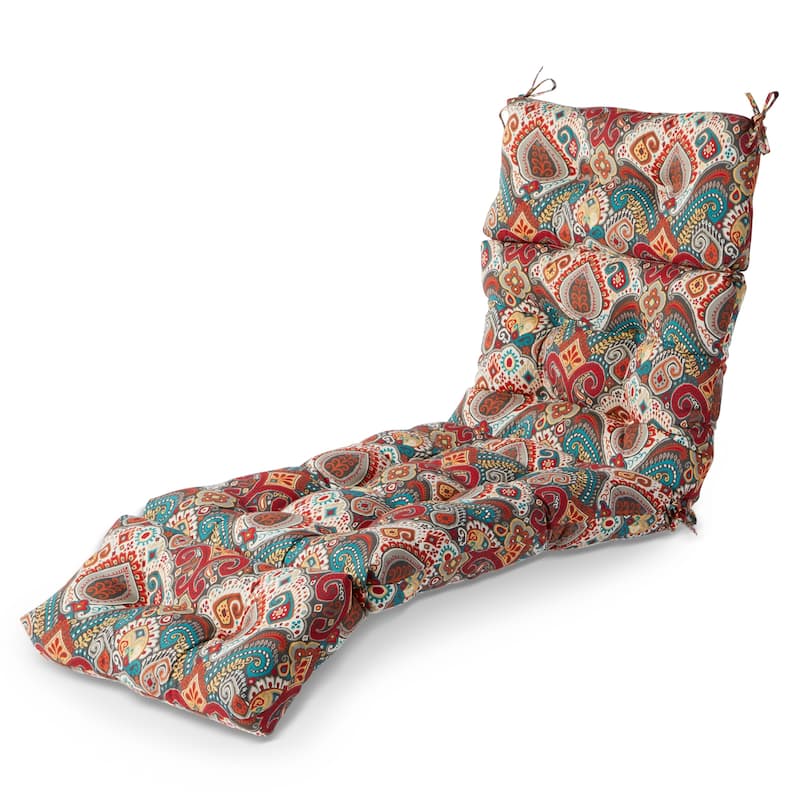 Greendale Home Fashions Global Outdoor Chaise Lounger Cushion - Asbury Park