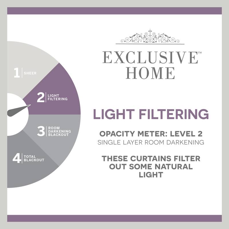 ATI Home Solano Light Filtering Hidden Tab Top Curtain Panel