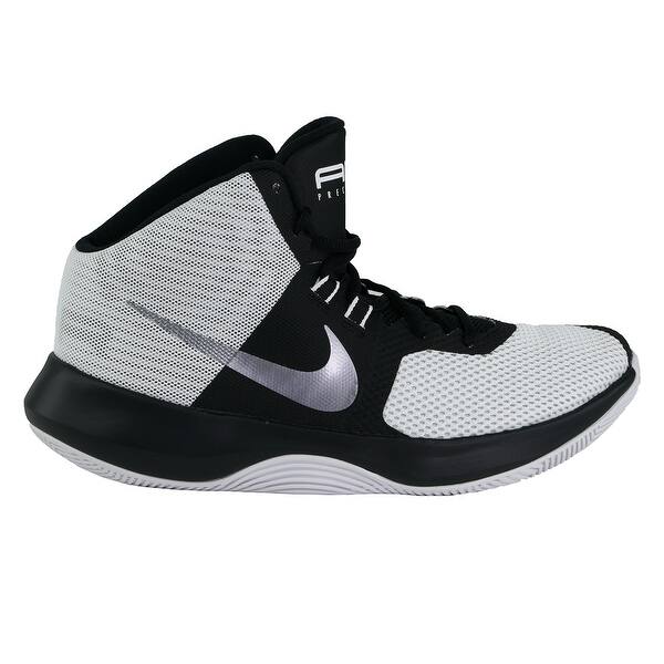 Shop Nike Men S Air Precision Basketball Shoes White Metallic