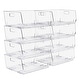 preview thumbnail 7 of 22, Sorbus Stackable Storage Bins Acrylic Open Front Clear Stackable Storage Bins for Pantry Kitchen (Large) 8 Pack