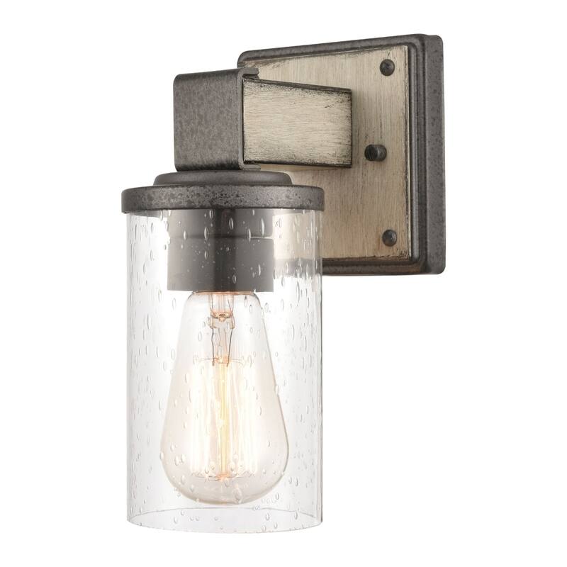 Annenberg 9-inch High 1-Light Sconce in Anvil Iron - 4.5 - 4.5