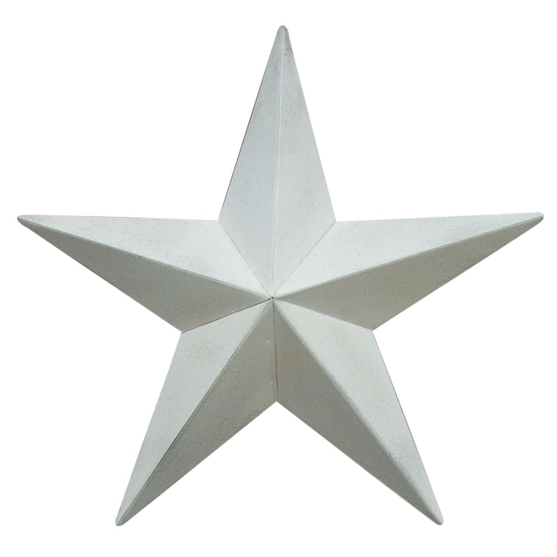 Farmhouse White Barn Star 18"