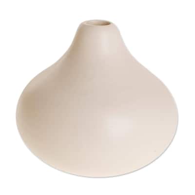 Handmade Droplet Harmony in Ivor Ceramic vase (Guatemala)