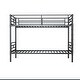preview thumbnail 23 of 71, Twin over Twin Elegance Clean-Lined Bunk Bed, Heavy Duty Metal Structure Bunk Bed Frame Steel Slat Support(No Box Spring Needed)
