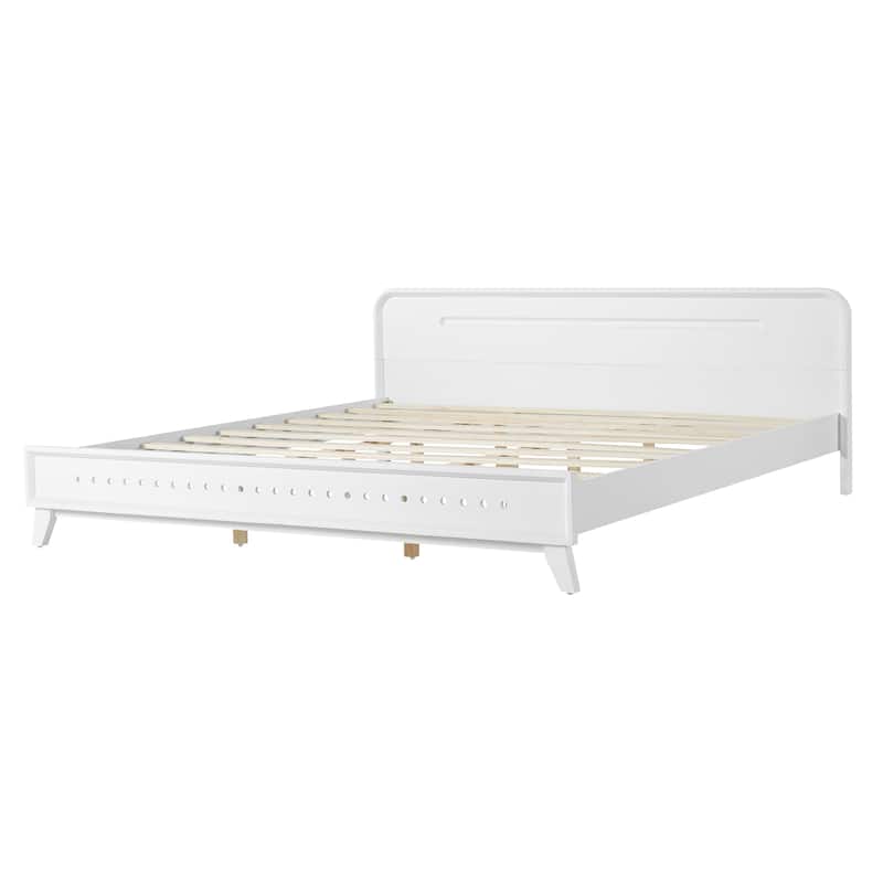 Christopher Knight Home- Alaric Solid Pine Wood Bed with Headboard