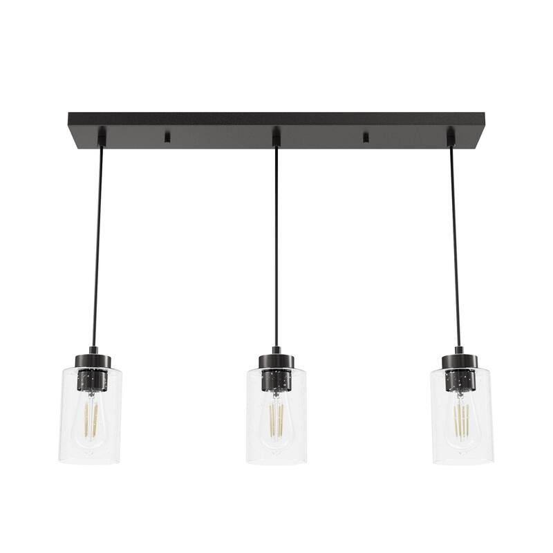 Hunter Hartland 3-Light Cluster Pendant/Chandelier - Dining Room, Kitchen, Bedroom, Entry - Farmhouse, Industrial, Modern