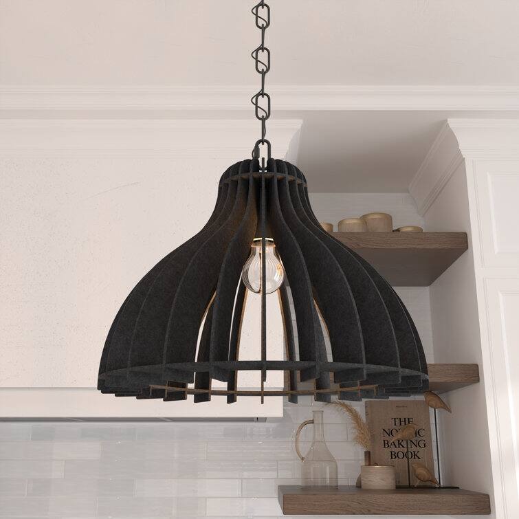 Acroma 1 - Light Kitchen Island Pendant with Felt lampshade - 1-light