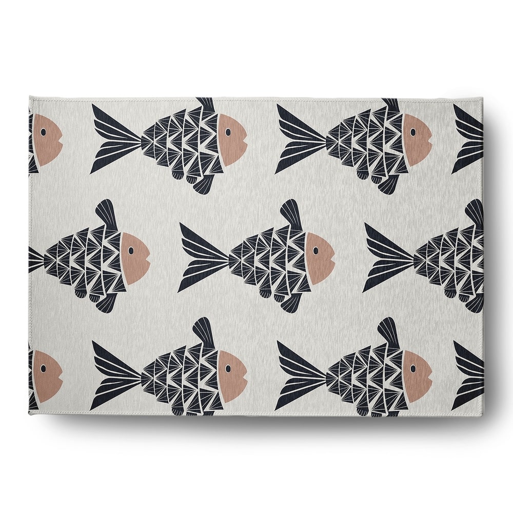 Fish Tales Nautical Indoor/Outdoor Rug