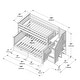 preview thumbnail 22 of 31, Max & Lily Twin Over Full Staircase Bunk Bed with Storage Drawers