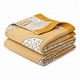 preview thumbnail 20 of 24, 100% Cotton Jacquard Throw Blanket, Paisley Floral Breathable Lightweight Soft Bed Sofa Blanket