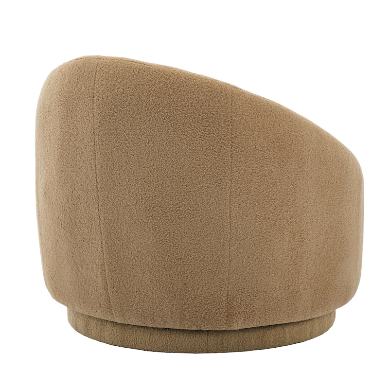 35" Wide Upholstered Swivel Accent Barrel Chairs (Set of 2)