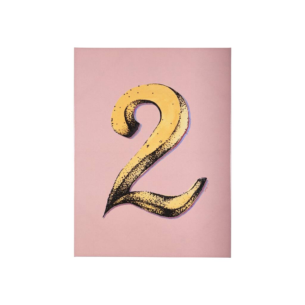 Numbers II (30 x 40) Canvas Art Print