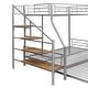 preview thumbnail 27 of 28, Twin over Full Size Metal Bunk Bed with Trundle