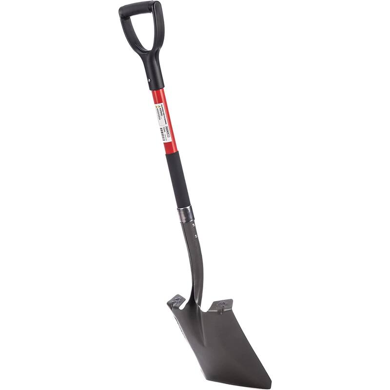 Radius Premium DHandle SquarePoint Shovel, Steel Shaft On Sale