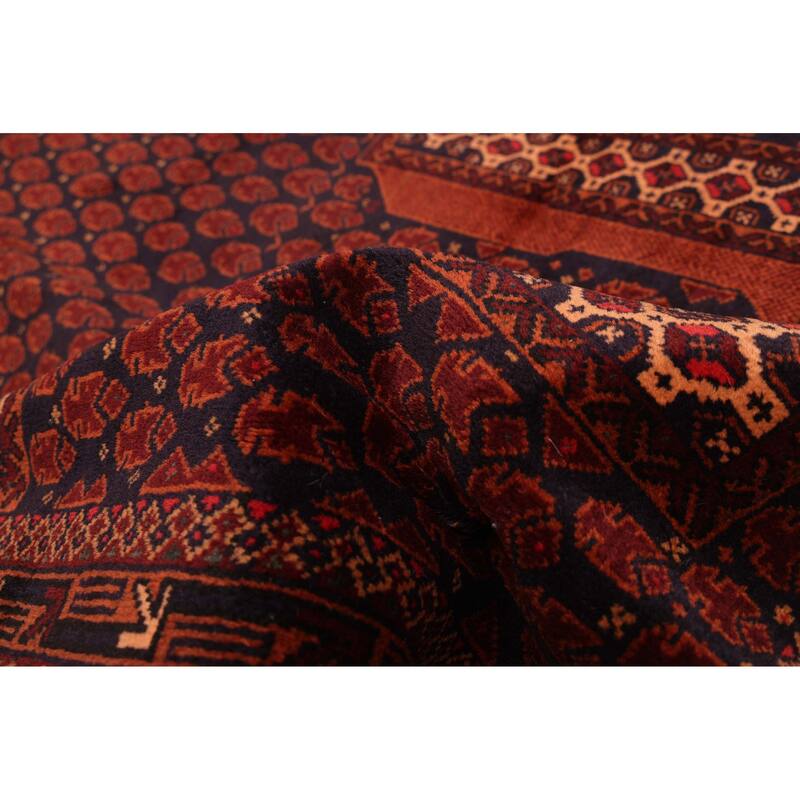 ECARPETGALLERY Hand-knotted Teimani Dark Navy Wool Rug - 3'2 x 5'3