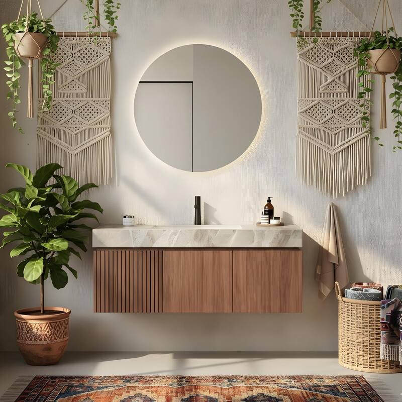 Floating Bathroom Vanity with 1 Pre-drilled Faucet Holes