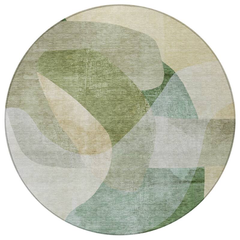 HomeRoots Abstract Transitional Rectangle Outdoor Rug