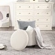 preview thumbnail 33 of 49, Adeco Faux Leather Round Storage Ottoman with Tufted