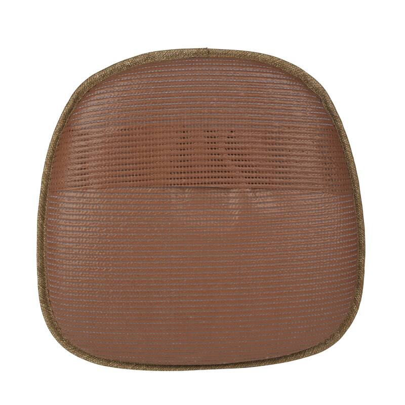 Klear Vu Gripper Non-Slip Mid Century Modern Shell Dining Chair Upholstered Cushion