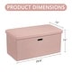 preview thumbnail 10 of 48, 15" Tall Foldable Storage Ottoman Lift-Top Lid & Carry Handle Multi Functional Footrest Shoe Bench Coffee Table for Living Room