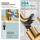 preview thumbnail 36 of 79, WOWOW Single Handle Waterfall Pull Down Sprayer Kitchen Faucet