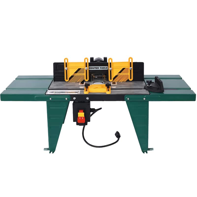 Electric Benchtop Router Table Wood Working Tool, green - Green