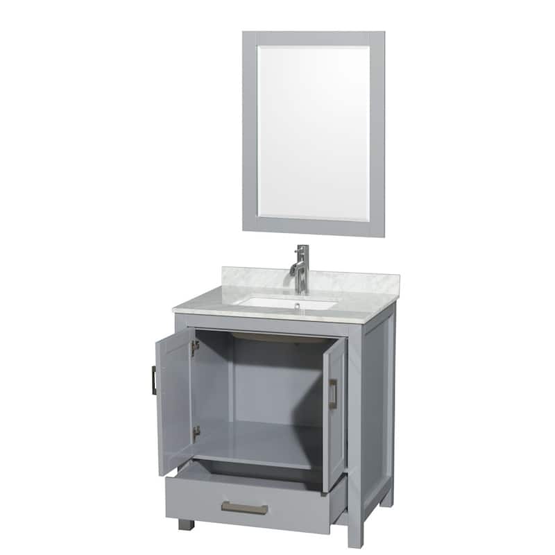 Wyndham Collection WCS141430SUNSM24 Sheffield 30" Free Standing Single