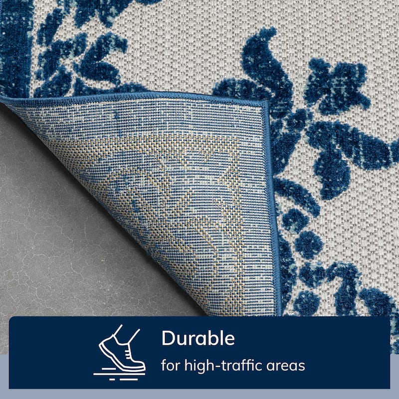 Well Woven Dorado Arid Modern Indoor Outdoor Medallion Area Rug