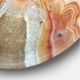 preview thumbnail 1 of 5, Designart 'Strips and Ovals on Agate' Oversized Modern Wall CLock 16 in. wide x 16 in. high
