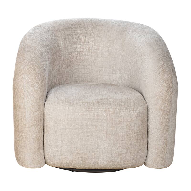 StyleCraft Arlo Swivel Tub Accent Chair - Solo Beige - Solo Beige