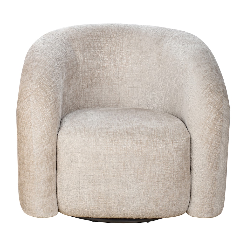 StyleCraft Arlo Swivel Tub Accent Chair - Solo Beige