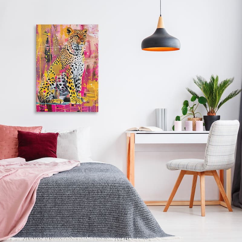 Stupell Urban Abstraction Cheetah Canvas Wall Art Design By LSR Design Studio