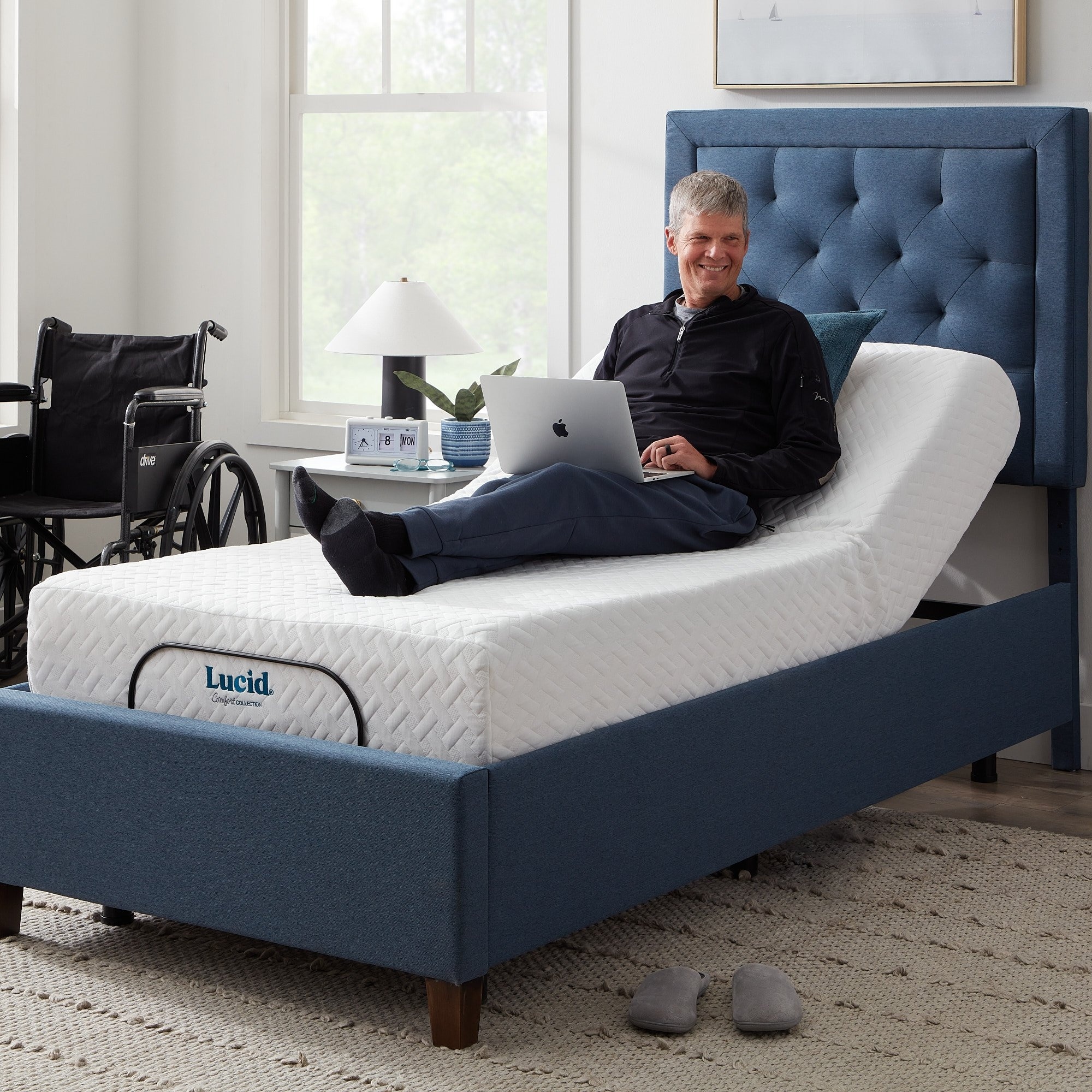 LUCID Comfort Collection Standard Adjustable Bed Base - Bed Bath & Beyond -  20846821