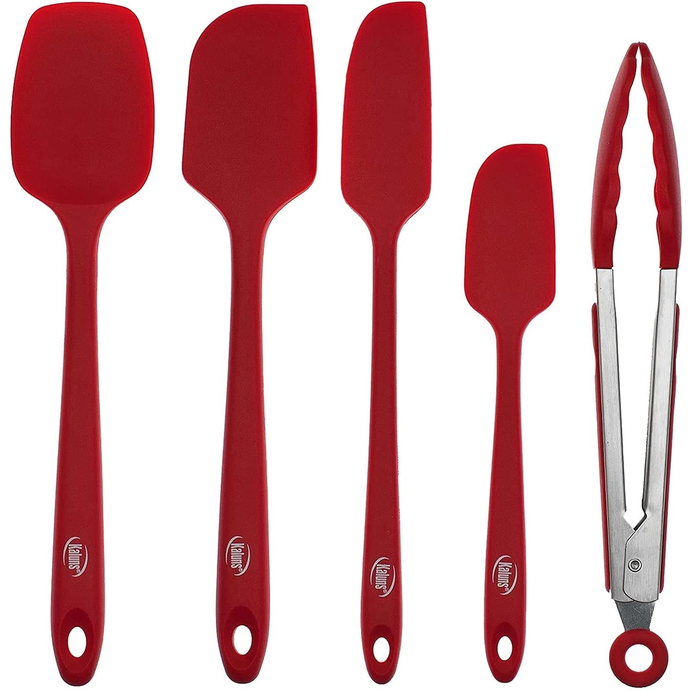 Kaluns Nylon Red Stainless Steel Baking Utensils (Set of 17)