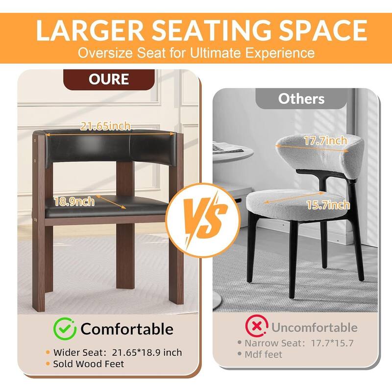 Set of 2 Modern Kitchen Dining Chair for Kitche, Dining Room, Living Room