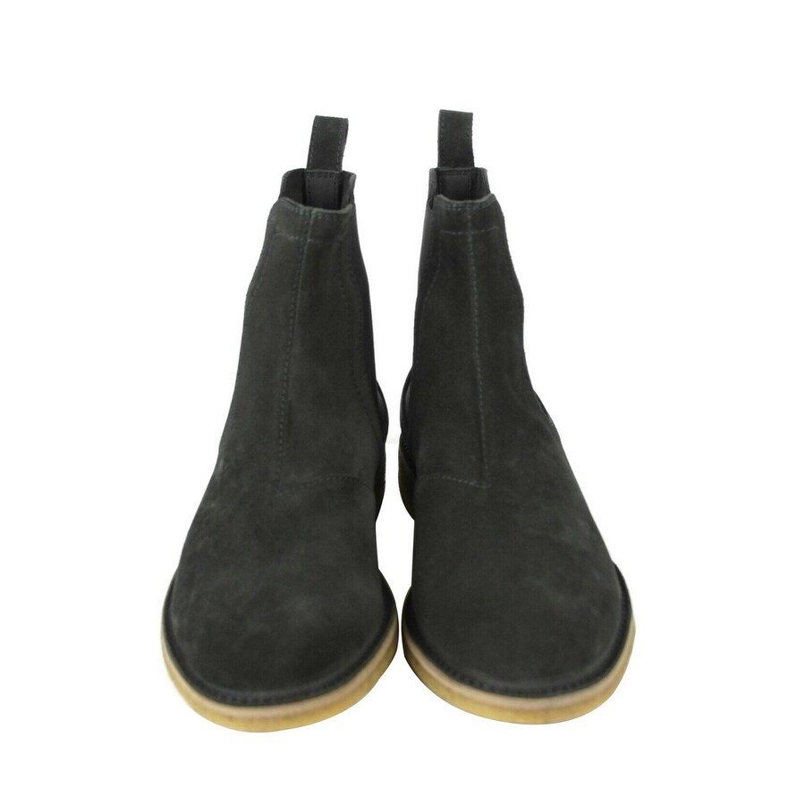 mens green suede chelsea boots