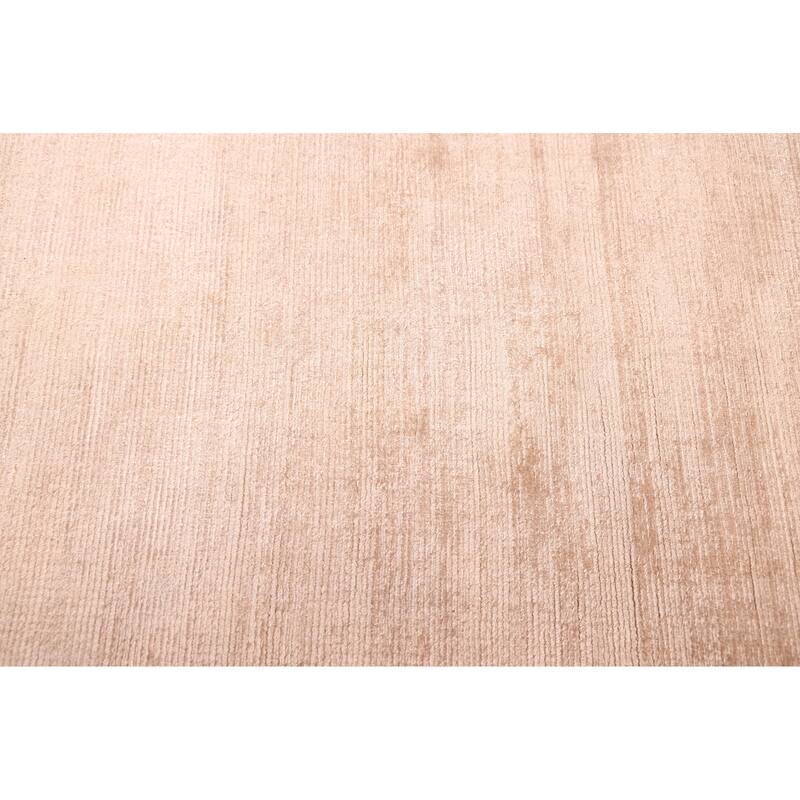 ECARPETGALLERY Hand Loomed Kashkuli Gabbeh Beige Viscose Rug - 6'8 x 7'10