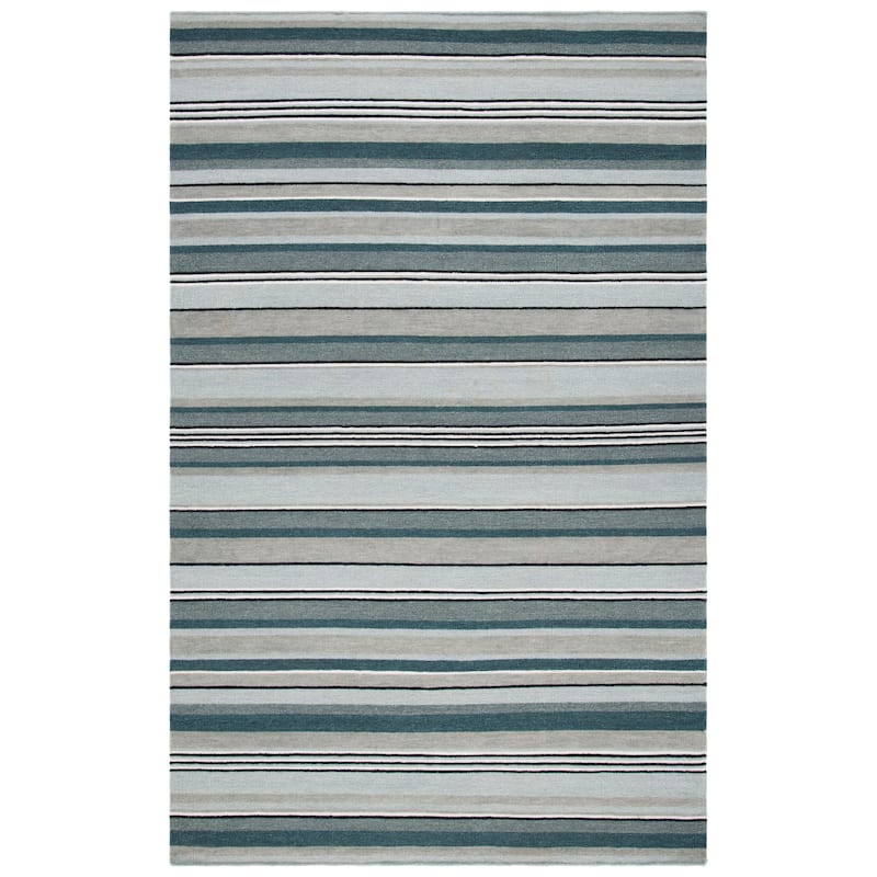 SAFAVIEH Handmade Striped Kilim Torrie Casual Wool Rug
