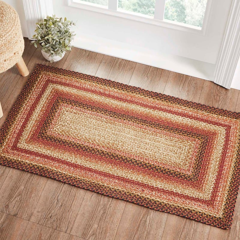 Ginger Spice Jute Rug Rect w/ Pad 27x48 - 27x48 - Orange