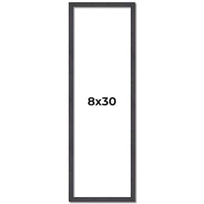8x30 Frame Brown Solid Wood Picture Frame - Complete Modern Photo