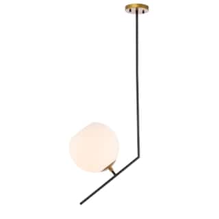 Bastina 10-Inch 1-UpLight  Frosted Glass Pendant
