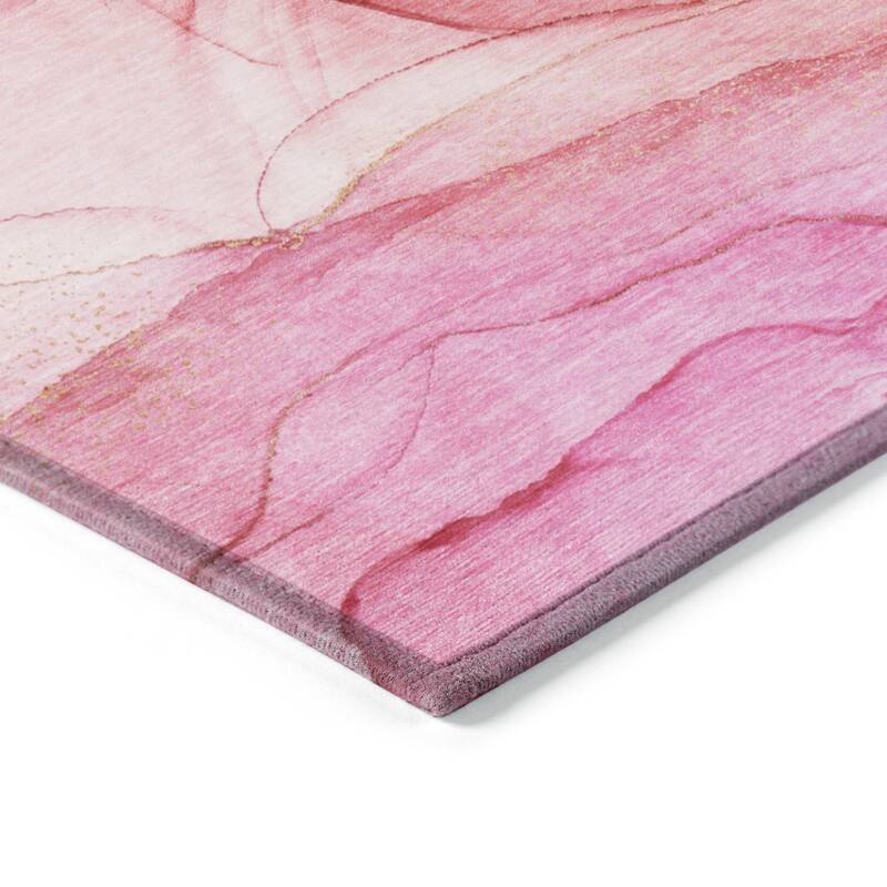 Gaz Unique Abstract Weather Resistant Classic Meets Modern Outdoor Rug