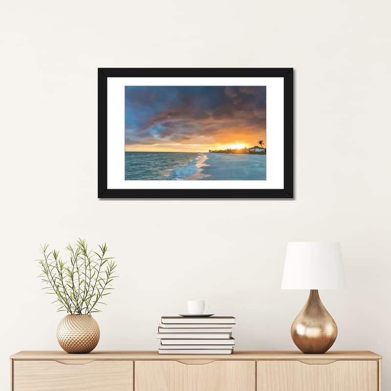 iCanvas "Sunset clouds over the Gulf of Mexico on Sanibel Island in Florida, USA" by Chuck Haney