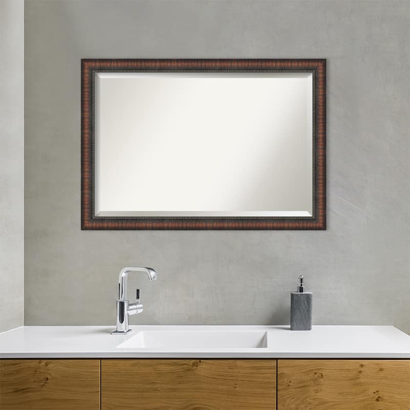 Caleb Brown Beveled Framed Bathroom Vanity Wall Mirror - Caleb Brown